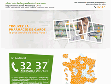 Tablet Screenshot of pharmaciedegardenantes.com